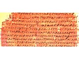 Papyrus fragment of Gospel of St Mark. 3rd century AD.